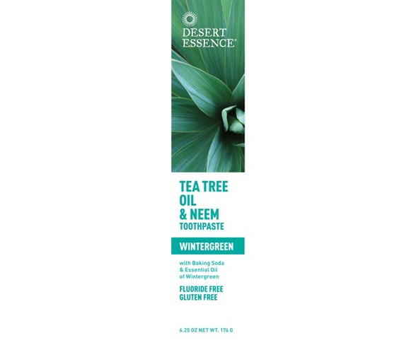 Desert Essence Wintergreen & Neem Natural Tea Tree Oil Toothpaste - 6.25oz