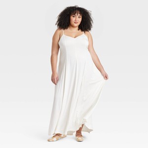 Women's Seamed Maxi A-Line Dress - Ava & Viv™ - 1 of 3