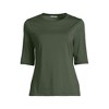 Lands' End Women's SunShade UPF 50 Elbow Sleeve Relaxed Rash Guard - 3 of 3