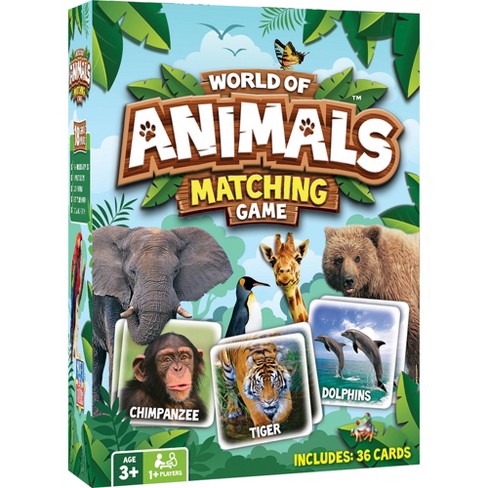 Masterpieces Kids Games - World Of Animals Matching Game - Game For Kids  And Family - Laugh And Learn : Target