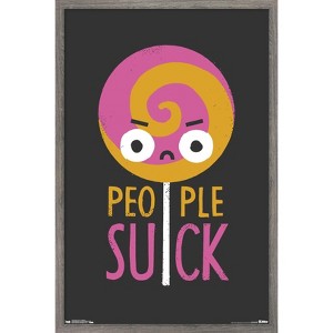 Trends International David Olenick - People Suck Framed Wall Poster Prints - 1 of 4