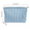 Kitcheniva Corduroy Makeup Bag with Zipper Closure, Blue - 2 of 4