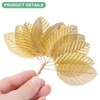 Unique Bargains Artificial Silk Wire Single Flower Leaves for DIY - 2 of 4