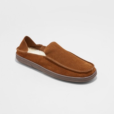 mens moccasin slippers target