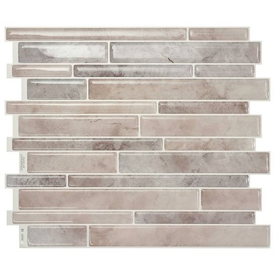 Smart Tiles Milano Todi 4pk Peel and Stick 3D Backsplash