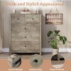 Dresser for Bedroom, 5 Drawer Dresser with Deep Drawers & Metal Knobs, Wooden Double Chests of Drawers for Kids Bedroom, Entryway, Hallway - 4 of 4