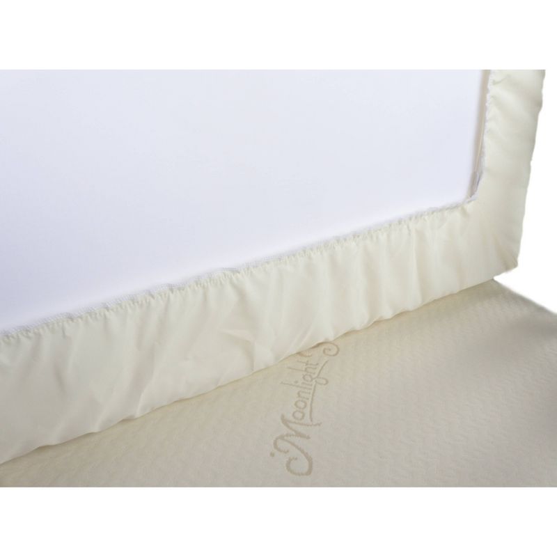 Moonlight Slumber Little Dreamer Mini Crib Premium Cotton Waterproof Mattress Cover - Light Beige, 3 of 9