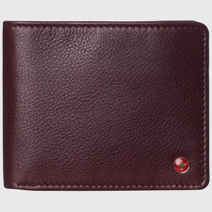 Alpine Swiss Men’s Spencer RFID Leather Wallet – Bifold with Flip ID, Divided Bill Section & Gift Box - 1 of 4