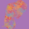 Girl's Design By Humans Elephant (Majestic) By kase T-Shirt - 2 of 3