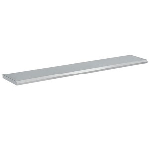Stainless Steel Folding Concession Shelf, Wall Mounted Serving Shelf for Food Truck, BBQ Table, Restaurant, Round Edge - 1 of 4