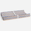 Bacati - Liam Orange/Navy Large Triangles Quilted Muslin Changing Pad Cover - 4 of 4