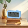 REGALWOVEN Battery Powered Triple Digital Temperature Alarm Clock 5.3 x 3.1 x 1.4 Inches - 2 of 4