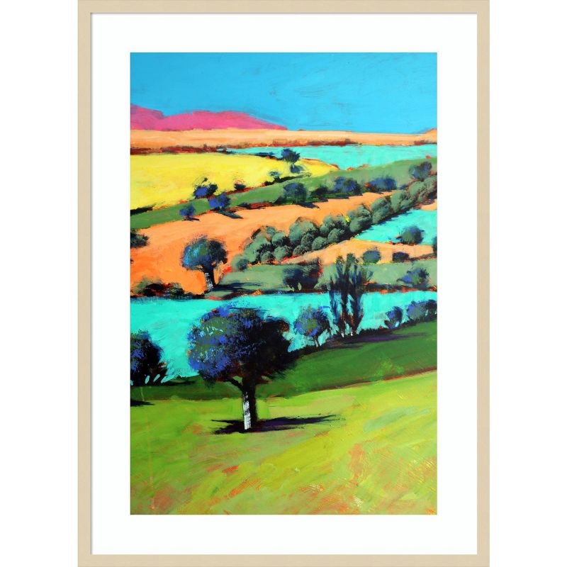 30&#34; x 41&#34; Coombe Fields Close up III by Paul Powis Wood Framed Wall Art Print - Amanti Art, 1 of 7