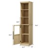 Narrow Bathroom Cabinet, 70 Inch Tall Storage Cabinet - 2 of 4
