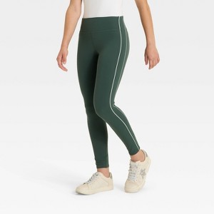 Girls' Everyday Soft Piped Leggings - All In Motion™ - 1 of 3
