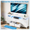 Jojoka 63" Dresser TV Stand with 11 Fabric Drawers, LED Lights & Charging Ports, Storage Organizer for Bedroom or Living Room - 3 of 4