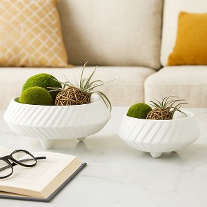 Decorative Tapered Bowl for Coffee Table - Stylish Centerpiece Table Decorations or Entry Table for Home Decor Accent - Set of 2, 6" - 1 of 4