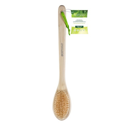 Back Scrubber for Shower - Exfoliating Body Scrubber - 20 Long Handle -  Natural Boar Bristle Shower Scrubber & Body Brush for Showering - Ideal  Bath