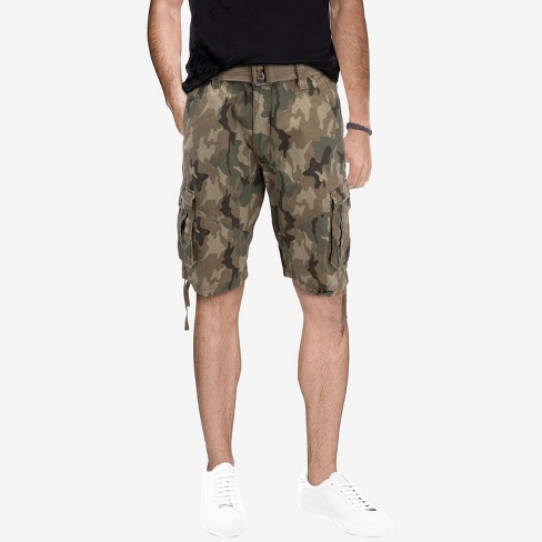 X RAY Men's 12.5 Inseam Cargo Shorts in DESERT CAMO Size 34