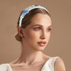 Unique Bargains Girl's Elegant Mesh Headbands 5.51"x4.72"x0.28" Lake Blue 2 Pcs - 2 of 3