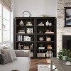 Tier Bookcase, Farmhouse Book Shelf with Storage Open Display Bookshelves - 3 of 4