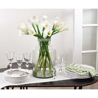 Saro Lifestyle Floral Bunch With 27" Calla Lilies (Set of 12)