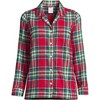 Lands' End Women's Long Sleeve Print Flannel Pajama Top - 3 of 3
