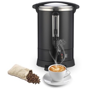 GustoWave Commercial Coffee Urn | Quick Brewing  Food-Grade Stainless Steel Coffee Maker | Ideal for Churches, Meeting Rooms, Lounges - 1 of 4