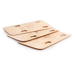 3PCs Bass Neck Shim 0.25 0.5 1 Degree Electric Bass Neck Shims Set Solid Maple Guitar Neck Shims for Bolt-on Necks - 1 of 4
