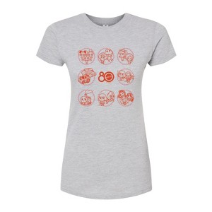 Women's - Mattel - Cutie Grid Fitted Graphic T-Shirt - 1 of 2