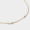 14K Gold Dipped Cubic Zirconia Initial Necklace - A New Day™ - 4 of 4