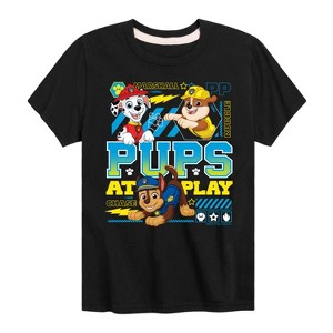 Boys' - Paw Patrol - Pups At Play Short Sleeve Graphic T-Shirt - 1 of 4