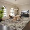Washable Bedroom Rug Non Slip Foldable Vintage Floral Print Throw Rug - 2 of 4