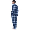 Ashford & Brooks Mens Flannel Plaid Pajamas Long Pj Set - 3 of 4
