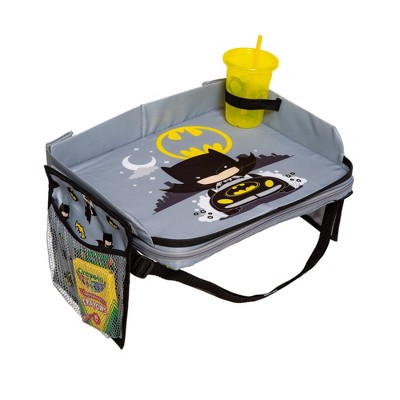 J.L. Childress DC Comics Batman 3-in-1 Travel Tray & iPad Tablet Holder, Car Seat Lap for Toddlers Kids