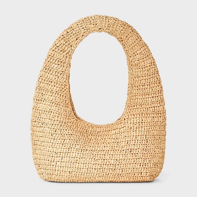 Casual Raffia Shoulder Bag - Universal Thread™