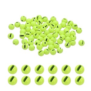 Unique Bargains Fly Tying Slotted Tungsten Round Beads for Variety Jig Hooks 70 Pcs - 1 of 4