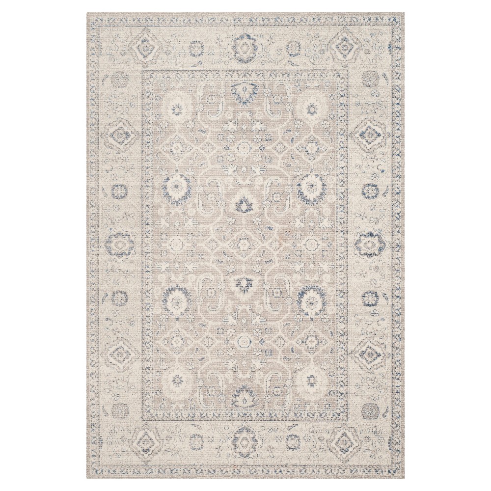 5'1inx7'6in Oliver Zero Pile Area Rug Taupe/Ivory - Safavieh