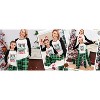 Ekouaer Christmas Pajamas for Family Long Sleeve Pjs Matching Sets with Plaid Pants Soft Sleepwear Loungewear - 3 of 4