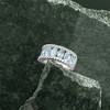 Ross-Simons 2.80 ct. t.w. Aquamarine and .80 ct. t.w. White Topaz Ring in Sterling Silver - 4 of 4