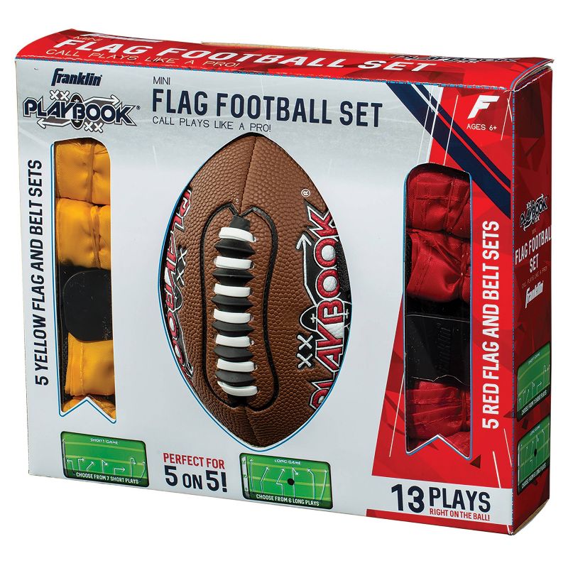 Franklin Sports Mini Playbook Flag Football Set, 4 of 5