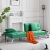 Sapphtopaz Soft Futon Couch Sofa - Convertible Sofa Bed with Cozy Cushioning, Space-Saving Furniture for Small Living Room & Style Lovers - 3 of 4