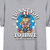 Women's - Garfield - Want You To Have A Happy Fourth Oversized Graphic T-Shirt - 2 of 4