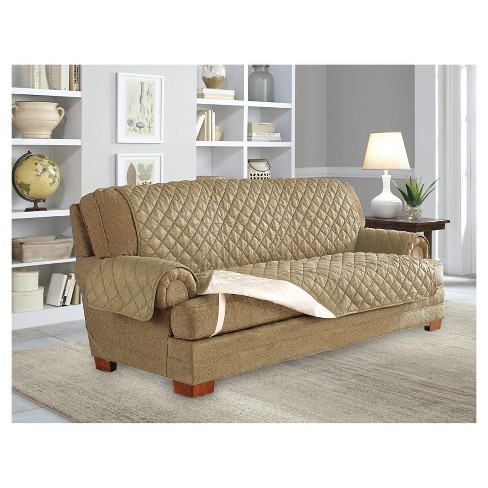 Camel Ultra Microsuede Waterproof Furniture Protector Sofa