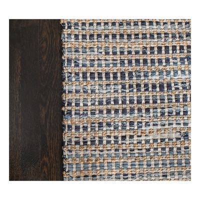 Heirloom Denim and Jute 5' x 8' Handwoven Blue Rug