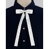 Allegra K Women's Pre-Tied Adjustable Solid Color Bow Tie - 2 of 4