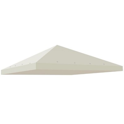 Yescom 117"x117" Gazebo Top Replacement for Smaller 10x10Ft 1-Tier Outdoor Patio Canopy Cover Party Yard Garden Ivory White