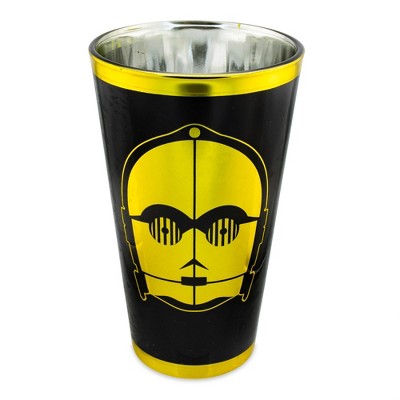 Funky People Star Wars C3PO Chrome Pint Glass