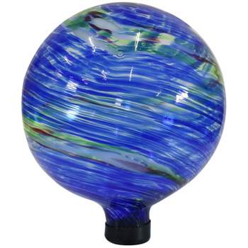Sunnydaze Indoor/Outdoor Artistic Gazing Globe Glass Garden Ball for Lawn, Patio or Indoors - 10" Diameter