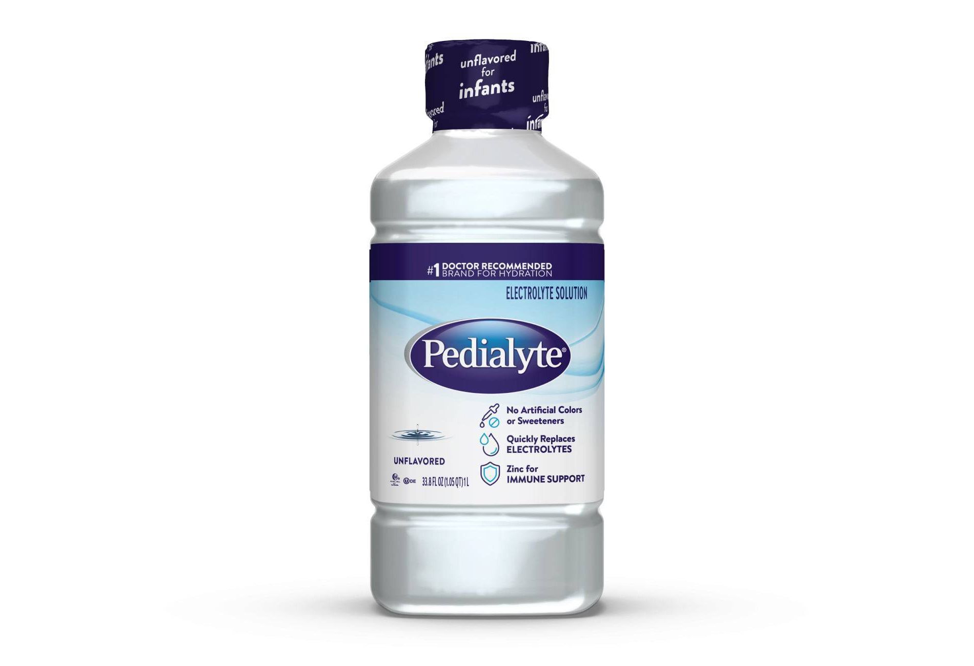 Pedialyte Electrolyte Solution Hydration Drink - Unflavored - 33.8 fl oz